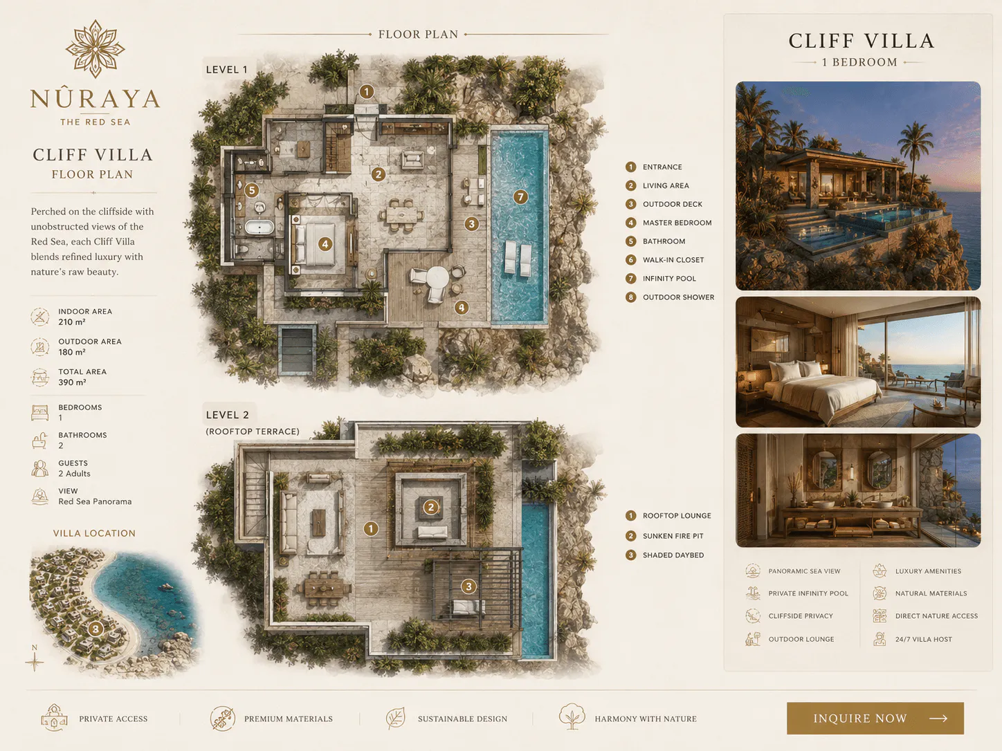 Cliff Villa floor plan